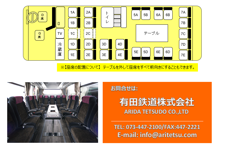25seaters wakayama sightseeingbus bus aritetsu kansai